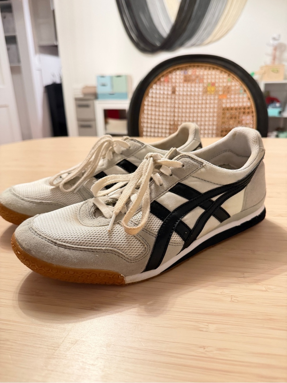 Onitsuka Tiger by Asics White and Black Sneakers